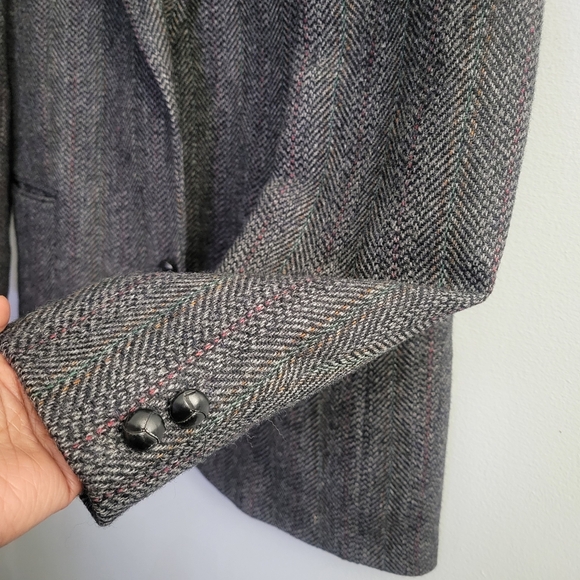 JACK FRASER Pure Virgin Wool Men's Blazer Made In Canada Size 44 - Picture 5 of 10